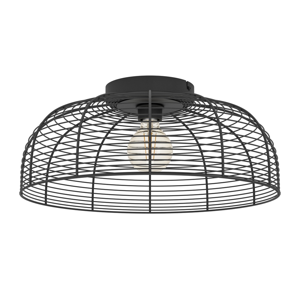 Eglo DraadlampDerwen Ø 45cm - plafond - zwart - 31398